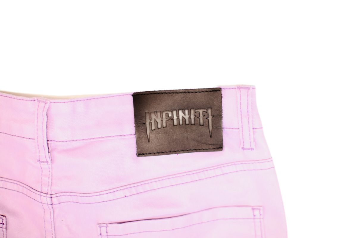 ‘INFINITI’ Barb wire wax jeans