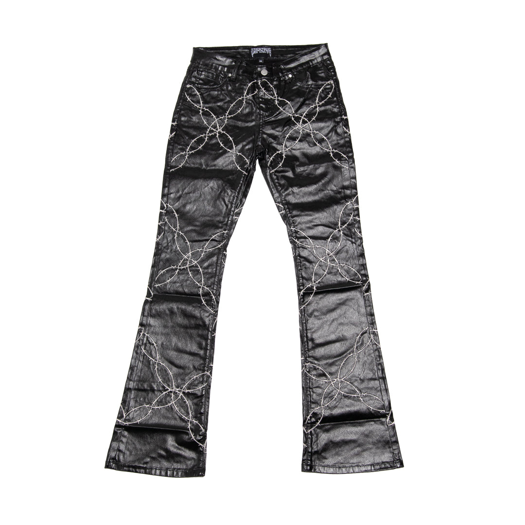 ‘INFINITI’ Barb wire wax jeans