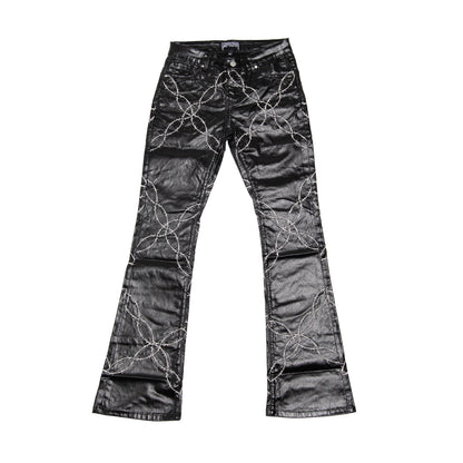 ‘INFINITI’ Barb wire wax jeans