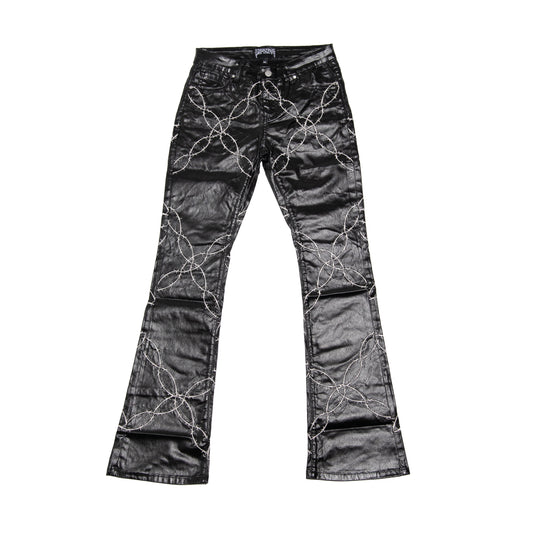 ‘INFINITI’ Barb wire wax jeans