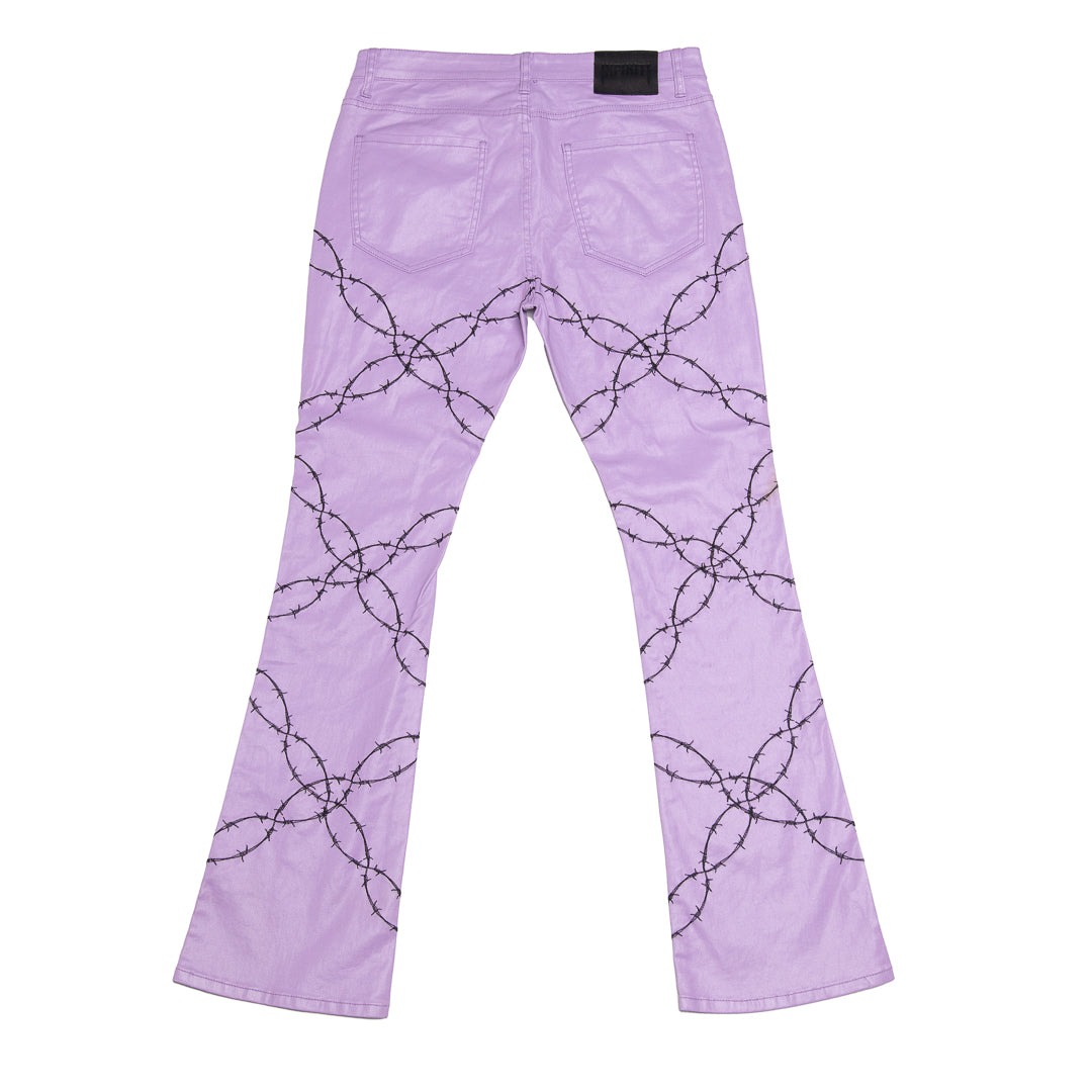 ‘INFINITI’ Barb wire wax jeans