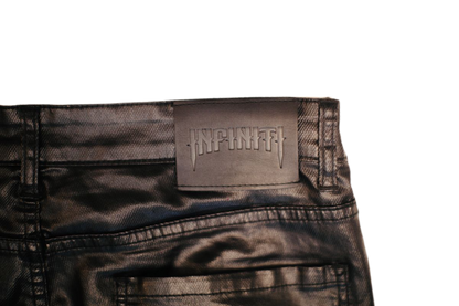 ‘INFINITI’ Barb wire wax jeans